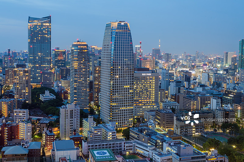 东京夜景与摩天大楼图片素材