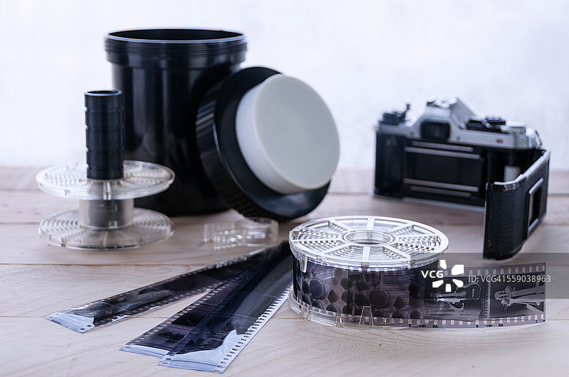 35mm胶片显影罐图片素材