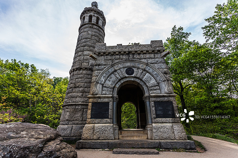 葛底斯堡纽约第44步兵团纪念碑图片素材