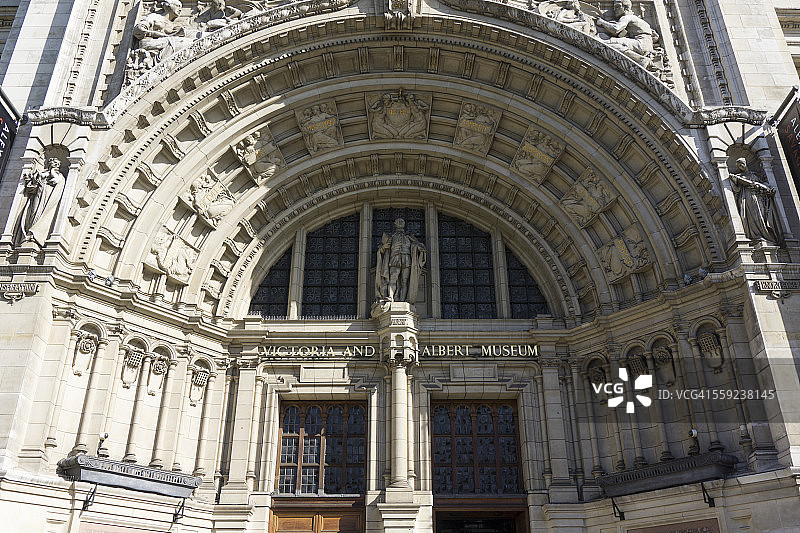维多利亚和阿尔伯特博物馆入口图片素材