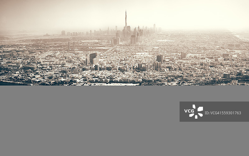 从空中俯瞰迪拜图片素材