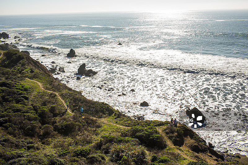 马林县缪尔海滩晴天图片素材