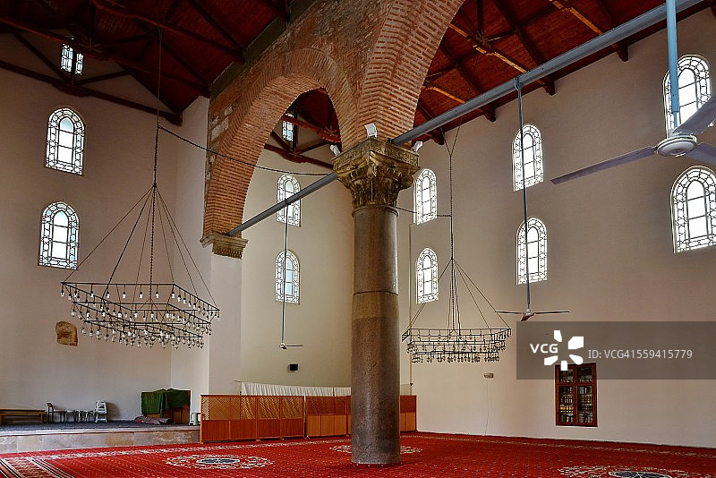 伊萨贝伊清真寺内部，塞尔丘克图片素材