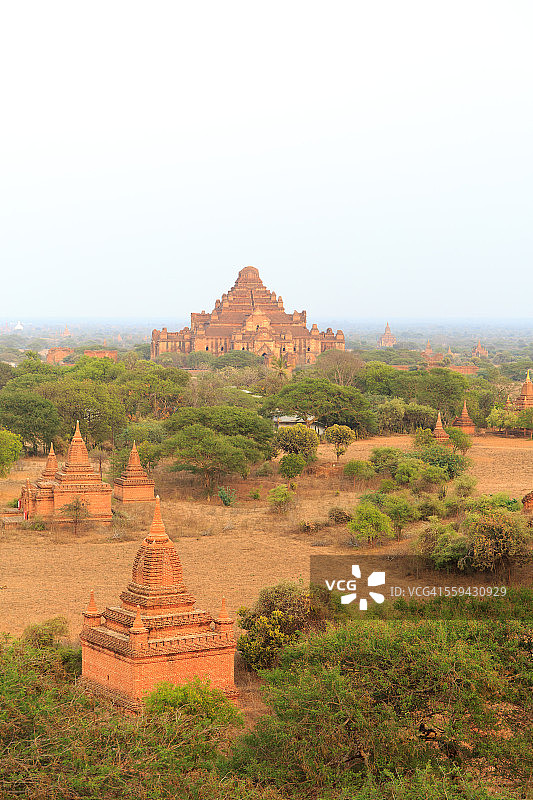 缅甸蒲甘的白天景色图片素材