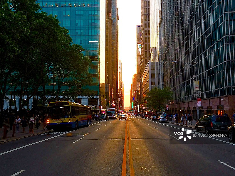 曼哈顿悬日图片素材