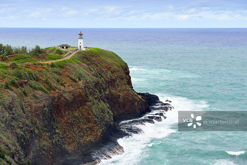 美国夏威夷基拉韦厄国家野生动物保护区灯塔图片素材