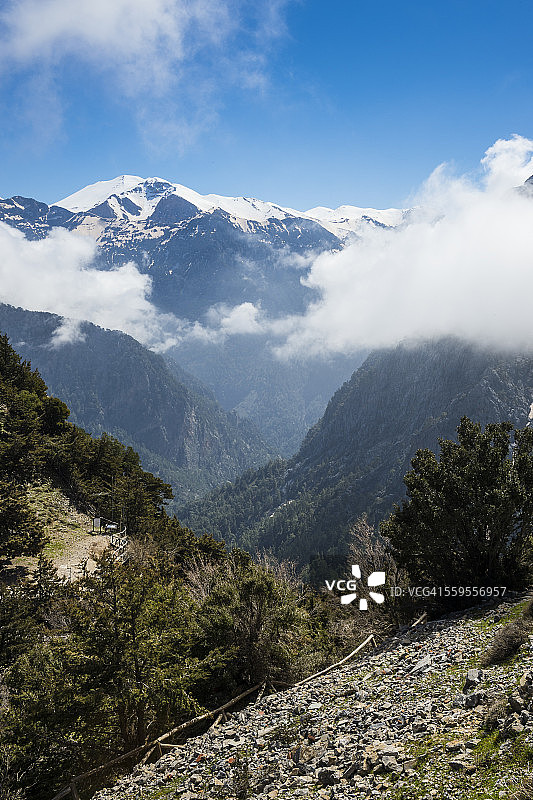 希腊克里特岛：萨玛利亚峡谷风光图片素材