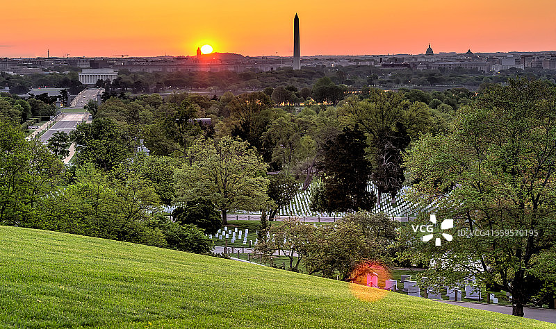 阿灵顿之家的日出图片素材