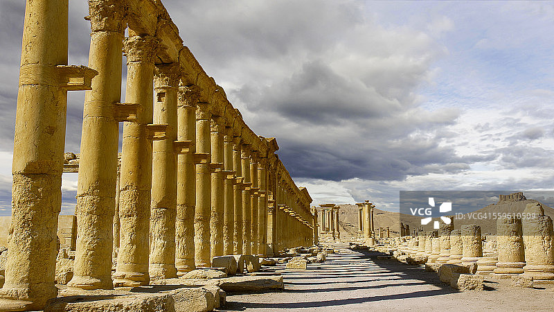 叙利亚巴尔米拉古城图片素材