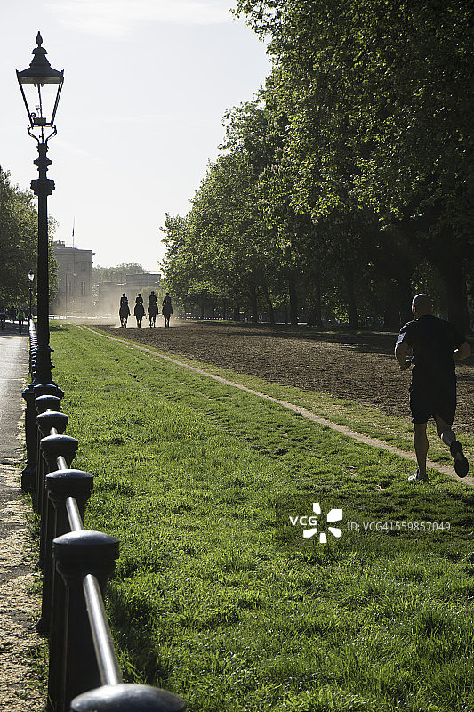 海德公园角，早晨的活动图片素材