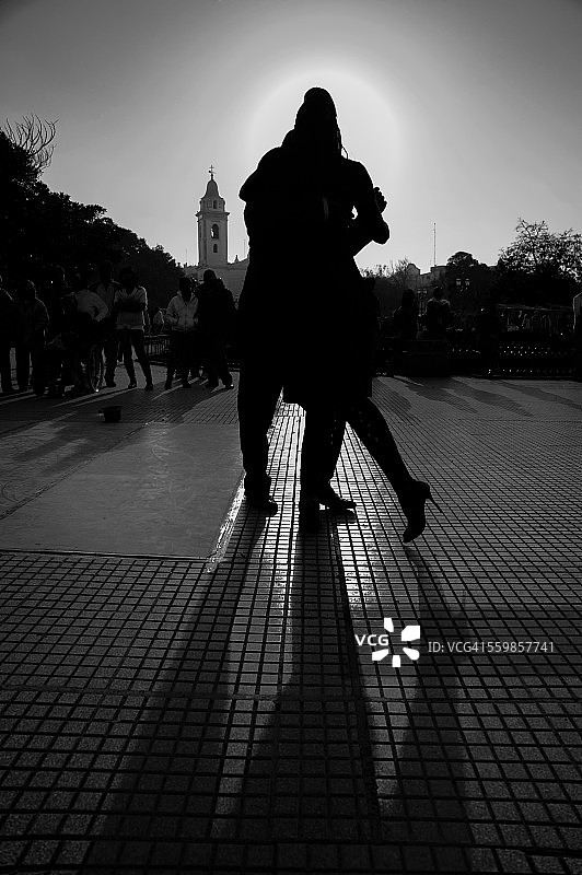 探戈的影子图片素材