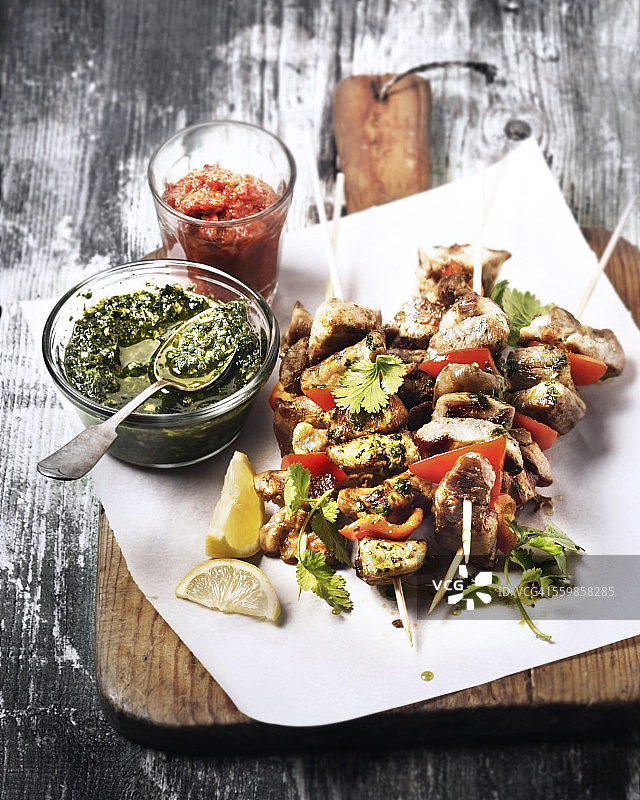 猪肉串图片素材