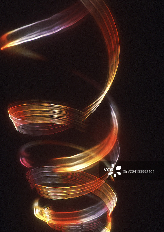 旋转光效：红色和黄色图片素材