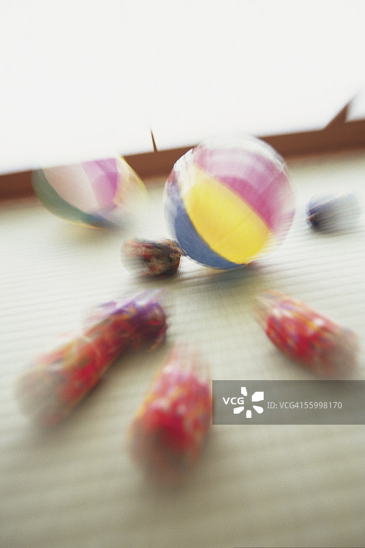 杂耍包和纸气球图片素材