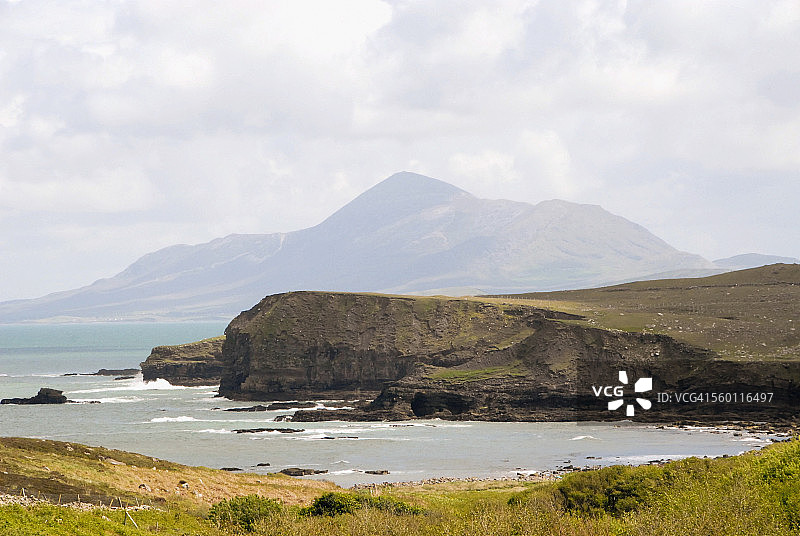 克莱尔岛的克罗帕特里克山景色图片素材