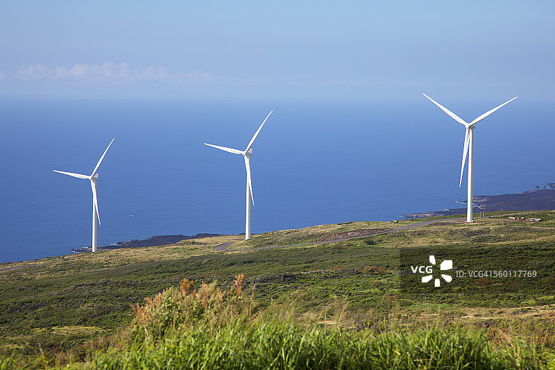 考波的奥瓦西风力发电场图片素材