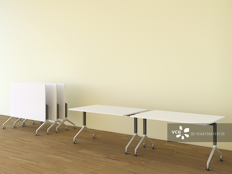会议桌，3D渲染图片素材