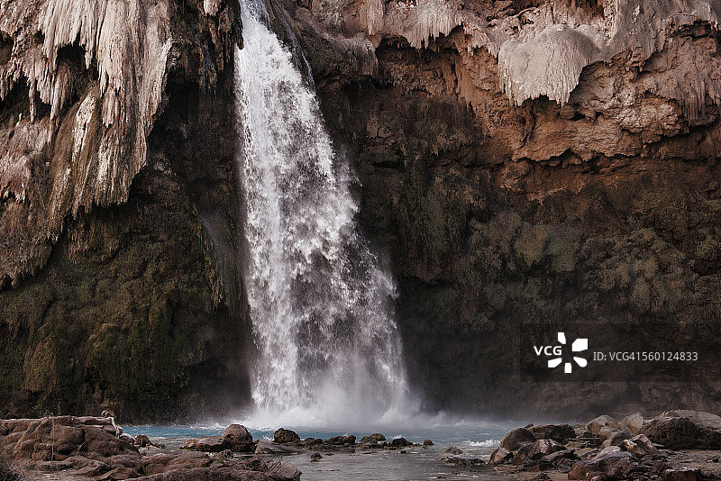 大峡谷哈瓦苏派保留地哈瓦苏瀑布图片素材