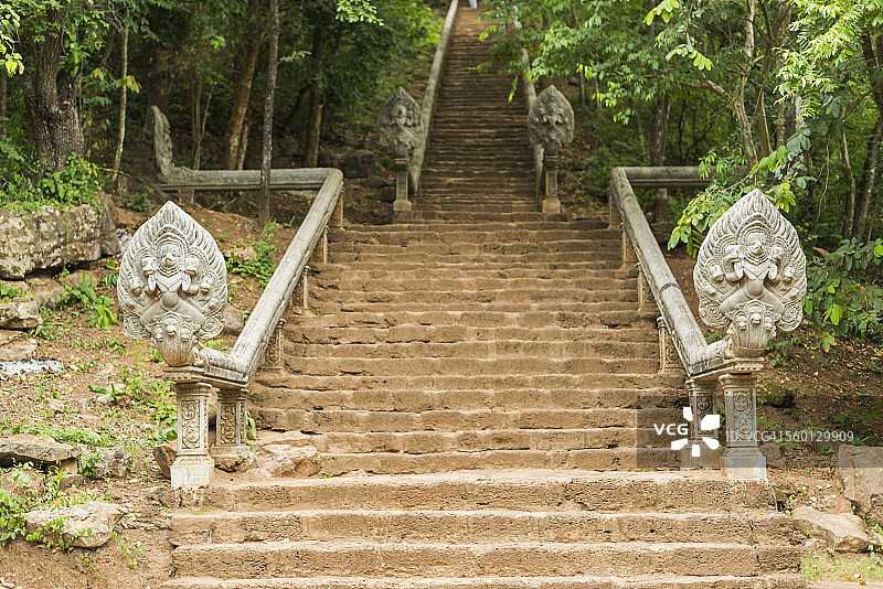 通往班南寺的阶梯图片素材