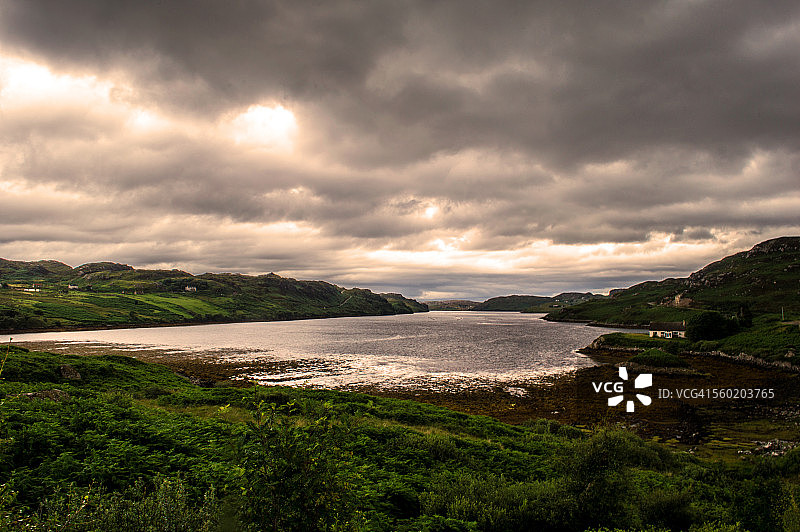 苏格兰西北部因查德湖畔的金洛赫伯维图片素材