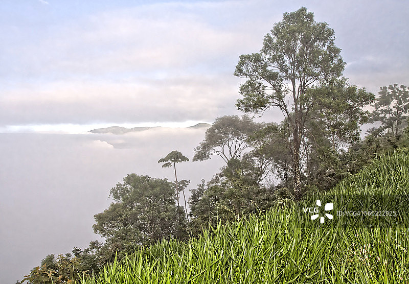 接近山顶图片素材
