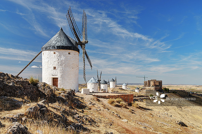 孔苏埃格拉的风车图片素材