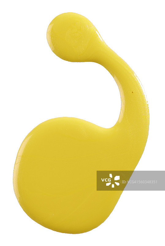 黄色指甲油特写图片素材