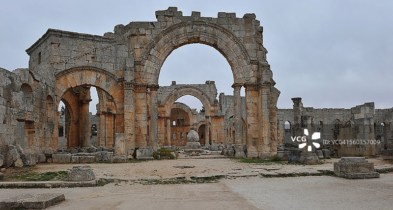 叙利亚圣西蒙柱教堂图片素材