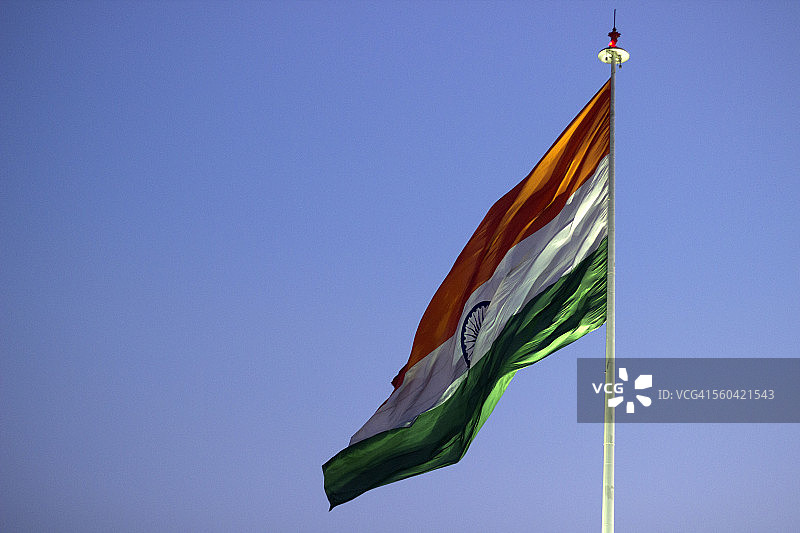 康诺特广场上的印度最大国旗图片素材
