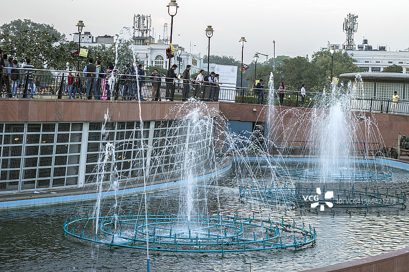 新德里康诺特广场中央公园图片素材