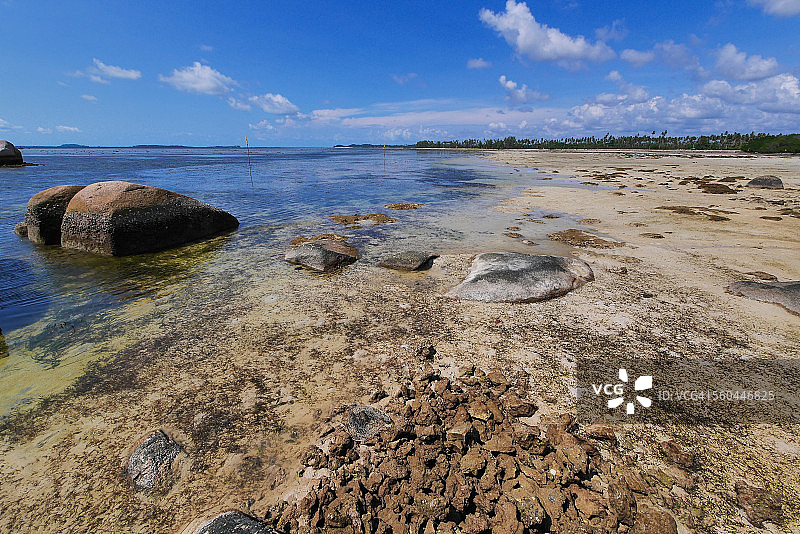 民丹岛特里科拉海滩图片素材