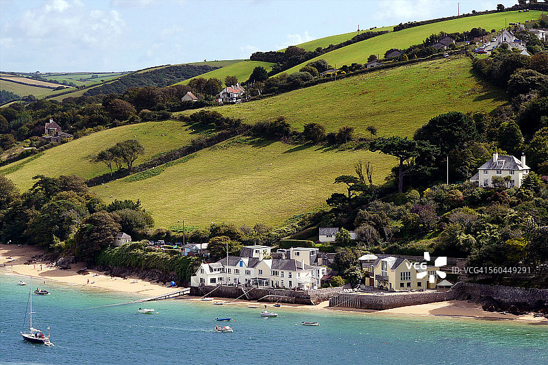 萨尔科姆海滩和河口图片素材