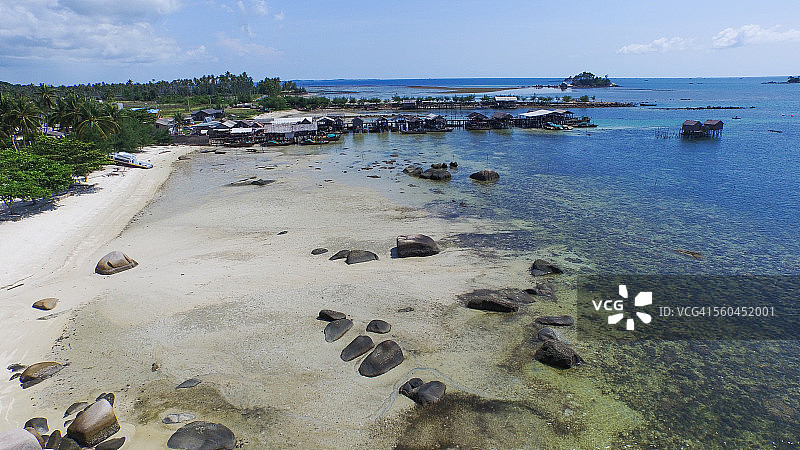 民丹岛航拍图片素材