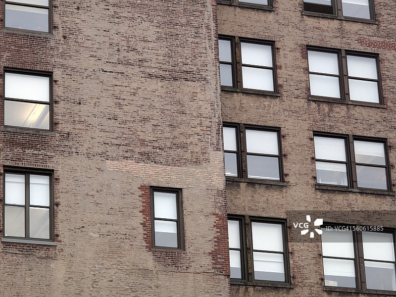 纽约曼哈顿的废弃建筑外观图片素材