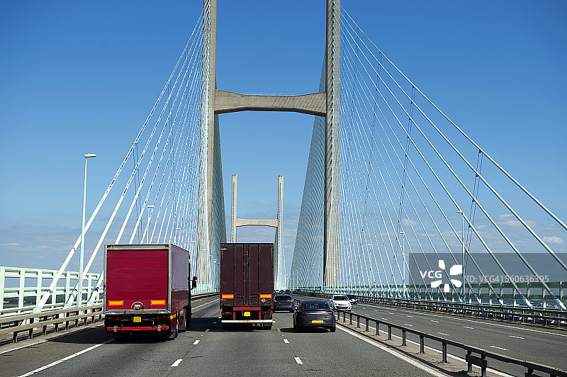 英格兰西南部布里斯托尔附近的塞文桥图片素材