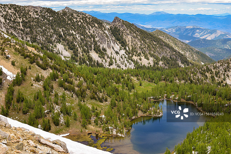 俯瞰库尼湖图片素材