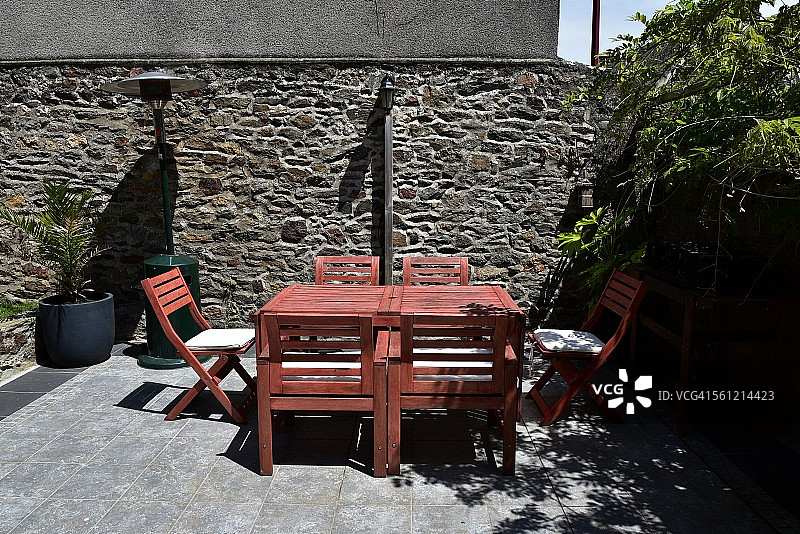 花园桌椅图片素材