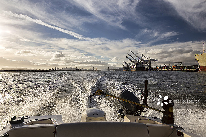 旧金山海湾和奥克兰河口图片素材
