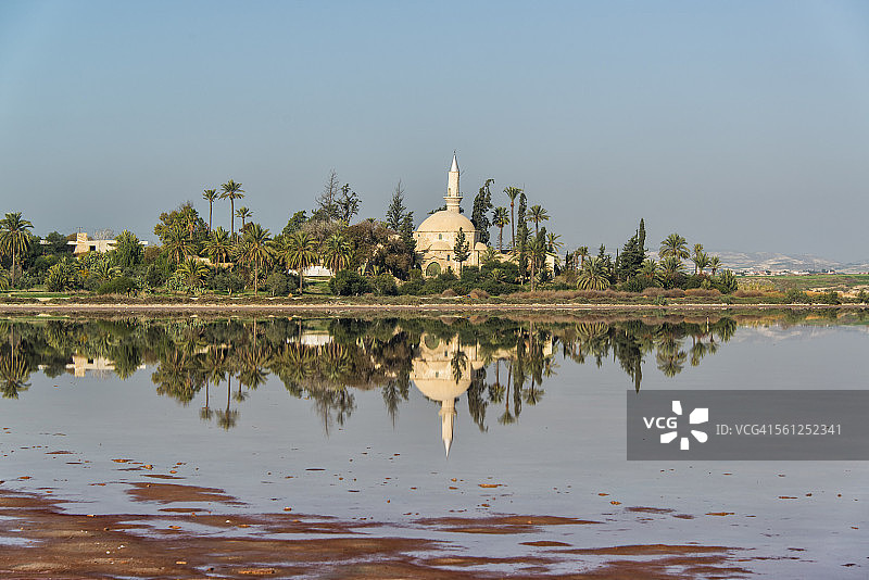 清晨的哈拉苏丹清真寺图片素材