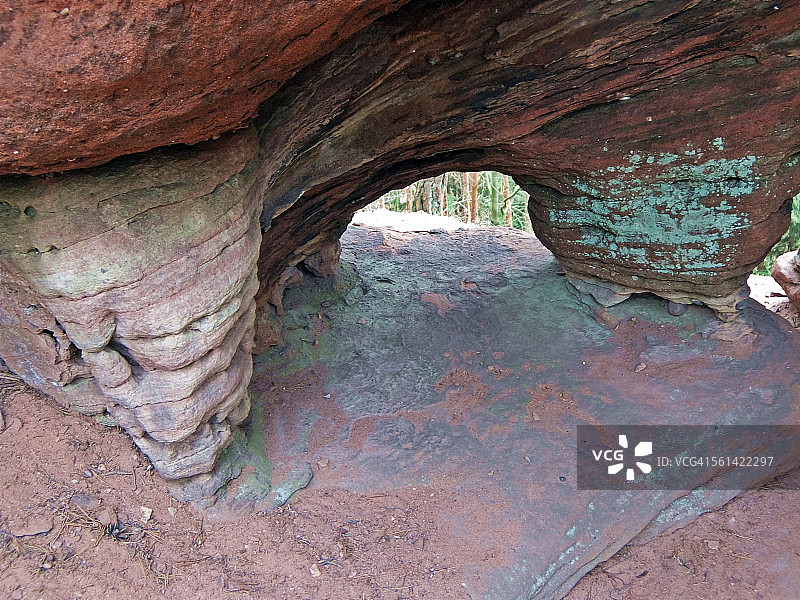 砂岩拱门图片素材