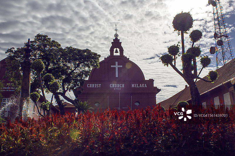 马来西亚马六甲基督教堂图片素材