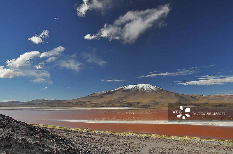玻利维亚红 Lagoon Colorada（红色潟湖）图片素材