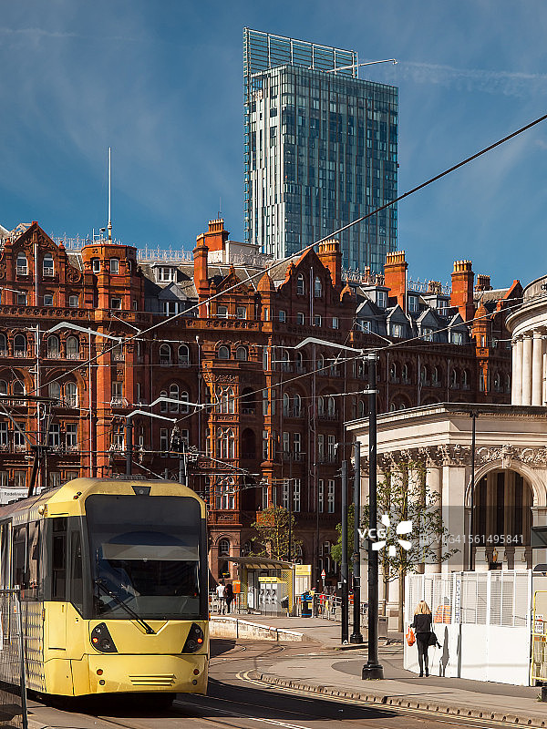 曼彻斯特圣彼得广场电车图片素材