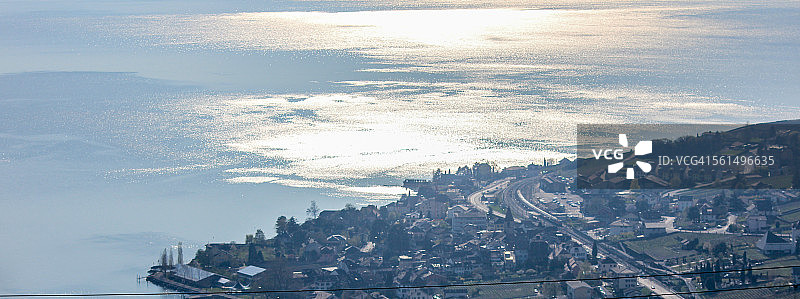 美丽的一天，日内瓦湖图片素材