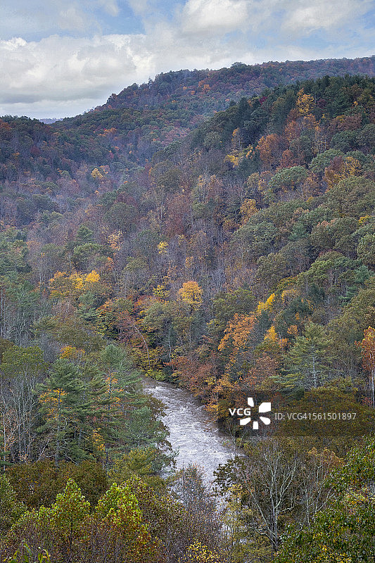秋季山谷图片素材