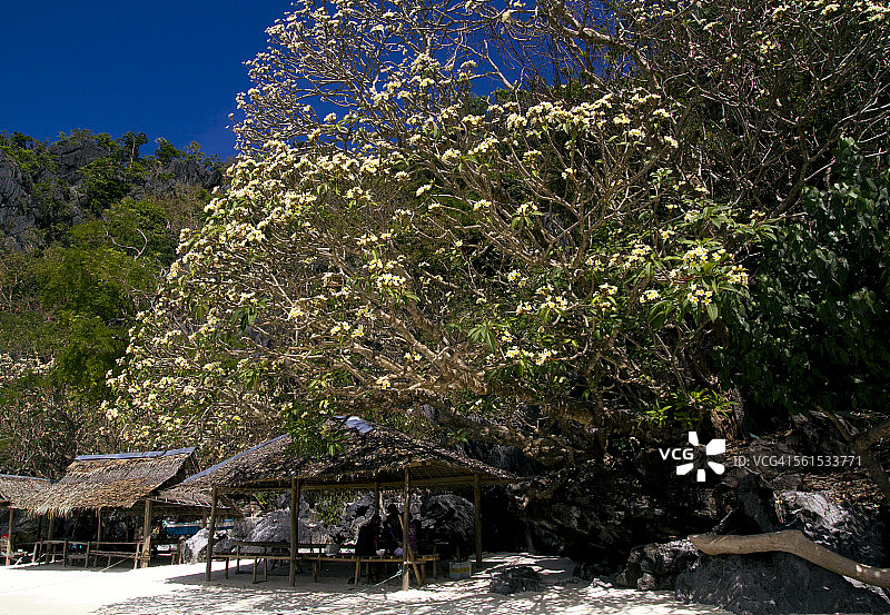 科隆巴诺海滩，位于菲律宾巴拉望图片素材