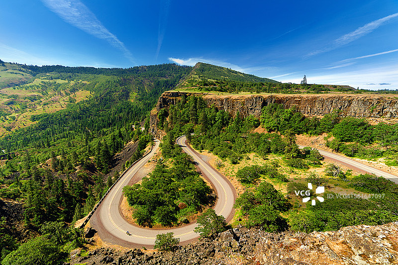 老哥伦比亚公路弯道，罗威娜克雷斯特图片素材
