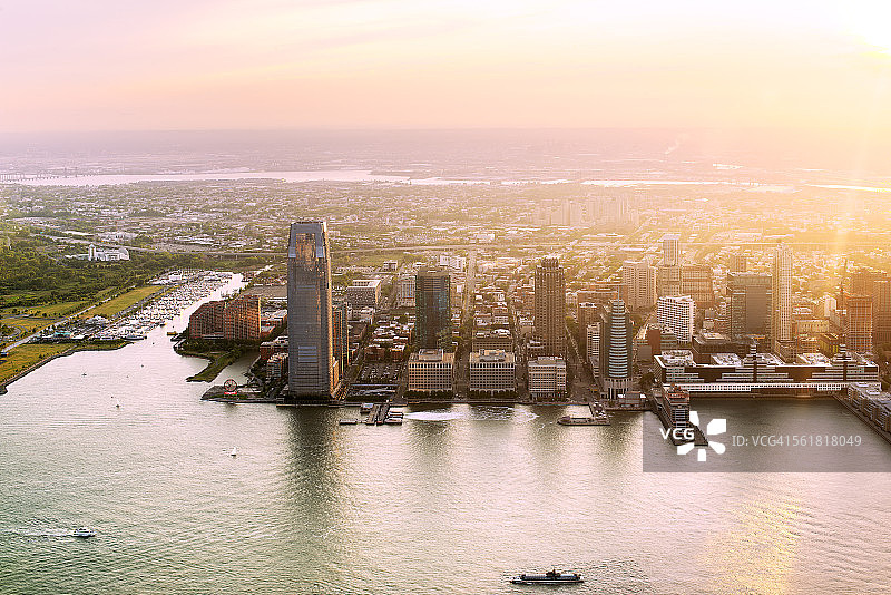 城市的日落图片素材