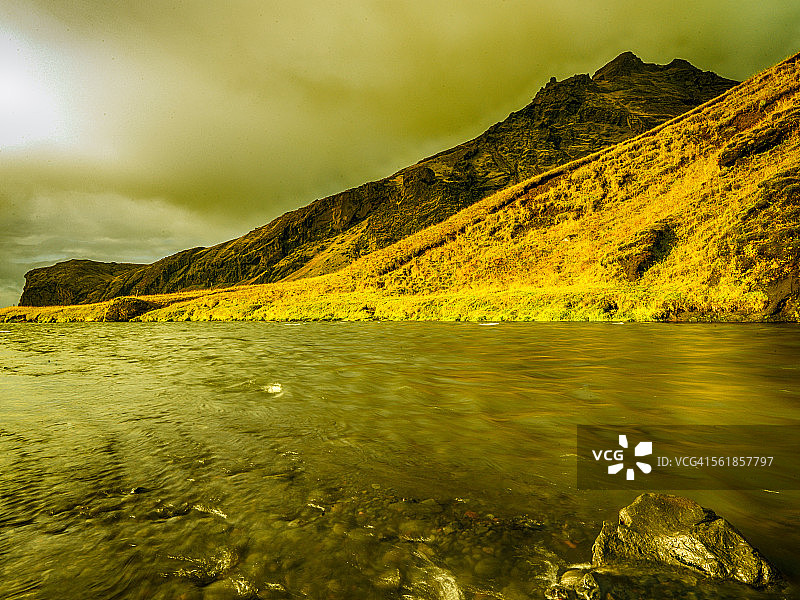 冰岛山地风光图片素材