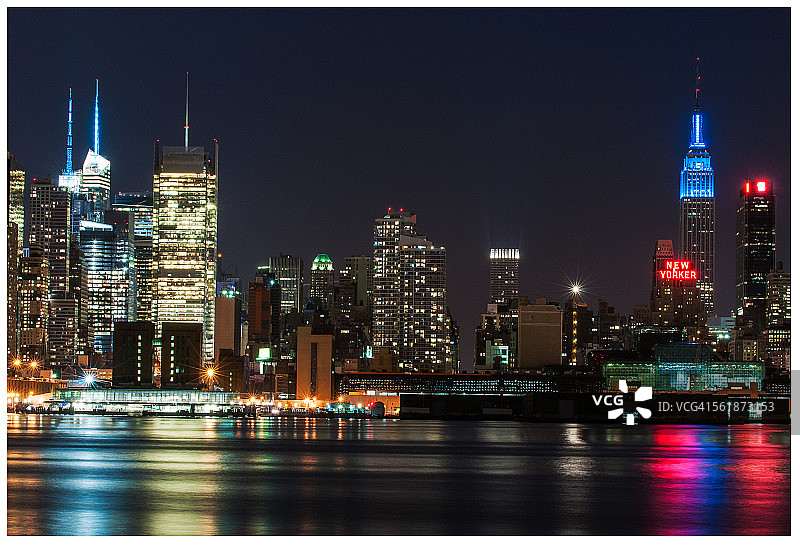 纽约市夜空图片素材